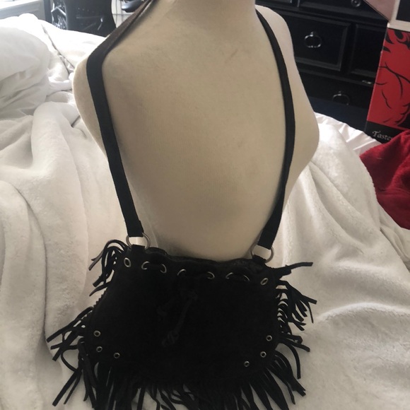 Genuine leather fringe purse - Picture 4 of 11